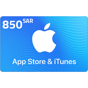  Apple iTunes Gift Card KSA Store 850 SR 