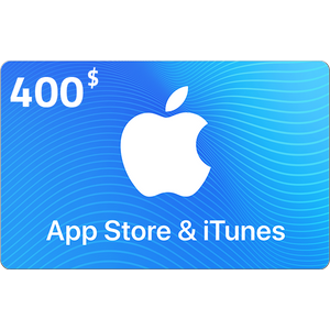  Apple iTunes Gift Card USA Store 400$ 