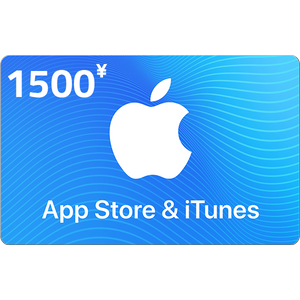  Apple iTunes Gift Card Japan Store 1500 YEN 