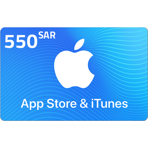  Apple iTunes Gift Card KSA Store 550 SR 
