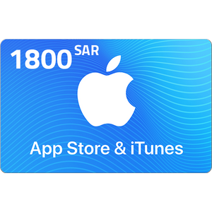  Apple iTunes Gift Card KSA Store 1800 SR 