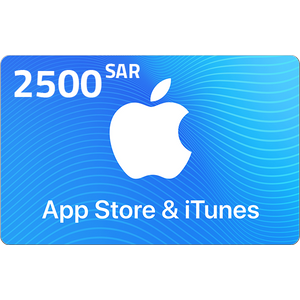  Apple iTunes Gift Card KSA Store 2500 SR 