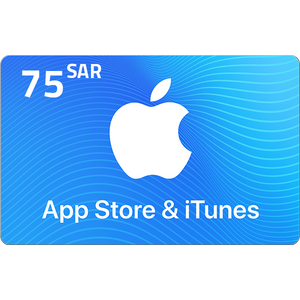  Apple iTunes Gift Card KSA Store 75 SR 