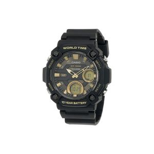  Casio Watch AEQ-120W-9AVDF For Men - Analog Display, Resin Band - Black 