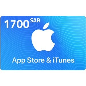 Apple iTunes Gift Card KSA Store 1700 SR 