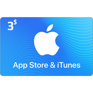  Apple iTunes Gift Card USA Store 3$ 