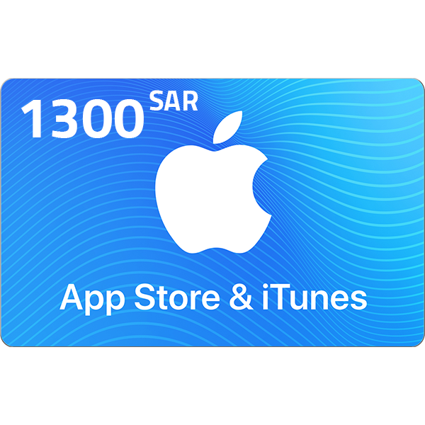  Apple iTunes Gift Card KSA Store 1300 SR 