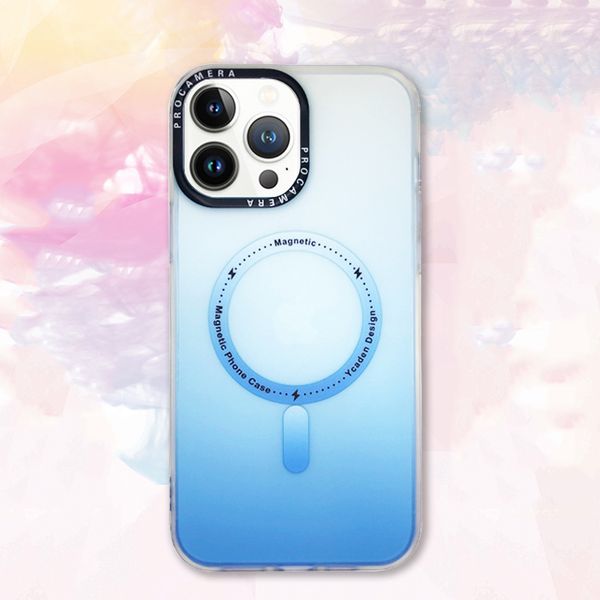  Fashion Case Mobile Cover For iPhone 15 Pro - Blue 