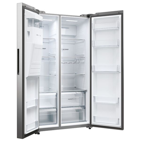  Haier HSW59F18EIMM - 22ft - Side By Side Refrigerator - Gray 