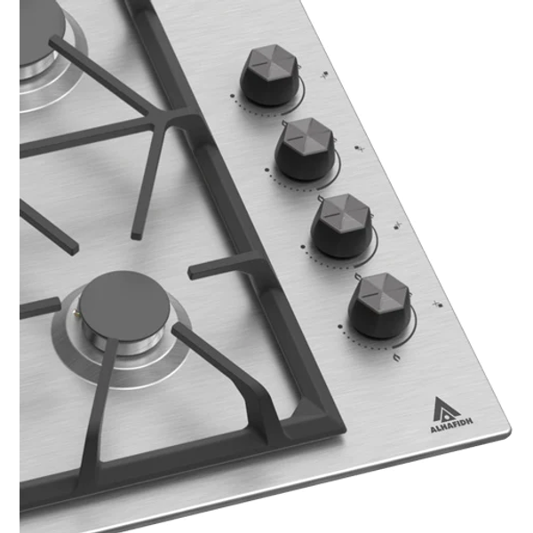 Alhafidh GH60S12 - 4 Burners - Built-In Gas Cooker - Inox
