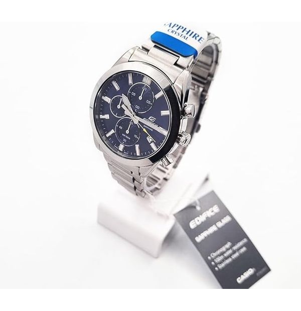 - Band Men Steel Silver - Casio Stainless Display, Analog Watch EFB-710D-2AVUDF For