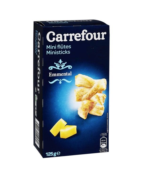 Carrefour Puff Pastry Mini Cheese 125g