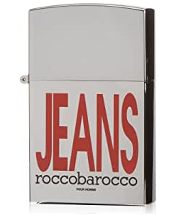 roccobarocco Silver Jeans For Men Eau 